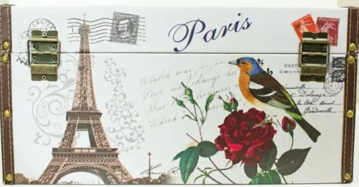Schmuckkästchen Schatzkiste aus Holz "Paris"