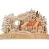 Schwibbogen "Kirche mit Schlittenbahn" 44 x 29 cm - LED Fensterleuchter mit Timer | 76039