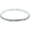 Silbernes Strass Armband Brilliance | 1-Reihig