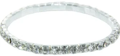 Silbernes Strass Armband Brilliance | 1-Reihig