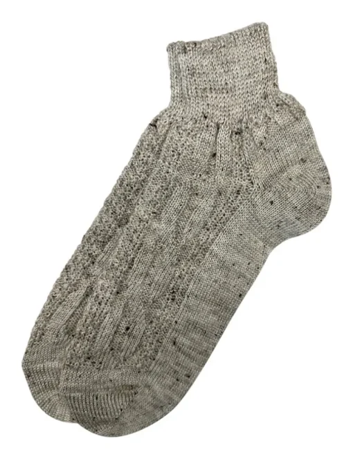 Sneaker Herren Trachten Socken Zopfmuster - Trachtenstrümpfe | Nussbraun