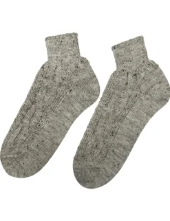Sneaker Herren Trachten Socken Zopfmuster - Trachtenstrümpfe | Nussbraun