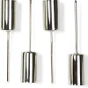Stabkerzenhalter für Adventskranz und Gesteck 4 Stück 23mm 10861 - Silber