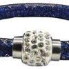 Stardust Armband einreihig mit Glitzerkristallen Blau