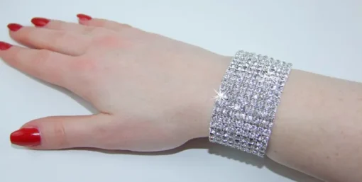 Strass Armband Brilliance 9-Reihig
