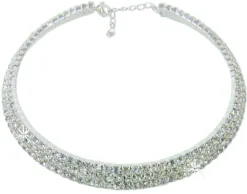 Strass Collier Brilliance 3-Reihig