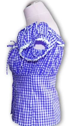 Trachten Bluse Liesl Blau