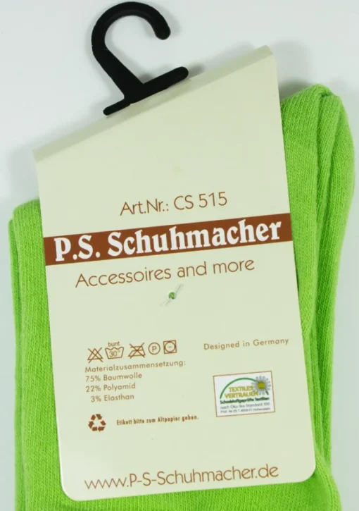 Trachten Kniestrümpfe mit Schleife für Damen | Hellgrün