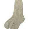 Trachten Shopper Socken mit Zopfmuster - Trachtenstrümpfe | Natur