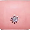 Trachtentasche mit Edelweiß Applikation - Rosa