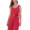 Turi Damen Trachtenkleid "Kati" mit Blümchenmuster | Rot