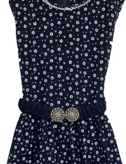 Turi Kinder Trachtenkleid "Kati" mit Blümchenmuster | Blau
