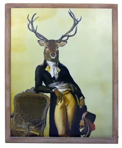 Wandbild Sir Hirsch - 60 x 80 cm