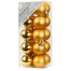 Weihnachtskugeln Gold Kunststoff 3cm/20Stk. bruchsicher