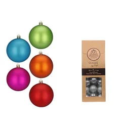 Weihnachtskugeln MilleFiori aus Kunststoff | Ø 3cm / 32 Stück