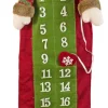 Weihnachtsmann Adventskalender zum Befüllen - Rot Grün 75 cm